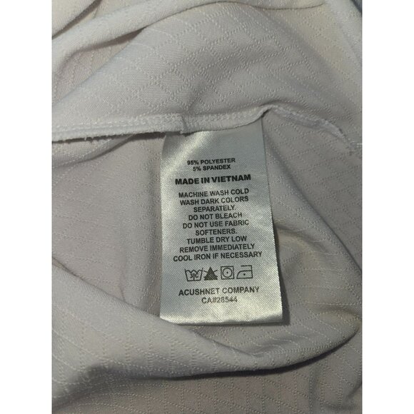 Footjoy FJ Mens White Performance Golf Polo Large - Picture 6 of 9